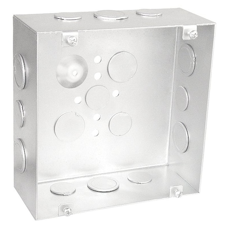 Southwire Electrical Box, 84 cu in, Square Box Type, 6 Gangs, Steel, Square Shape 6250-S